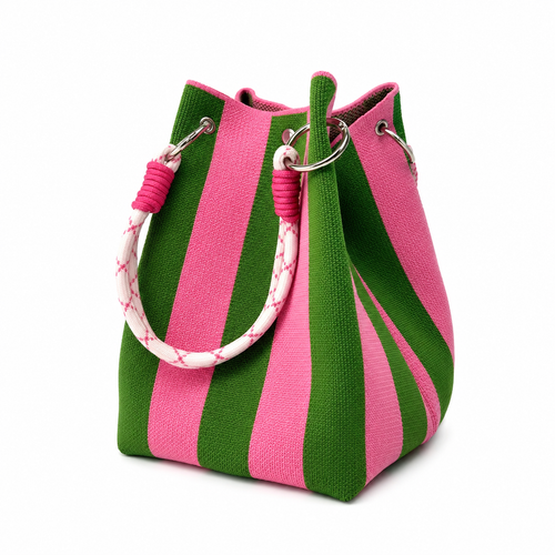 Boho Woven Bucket Bag